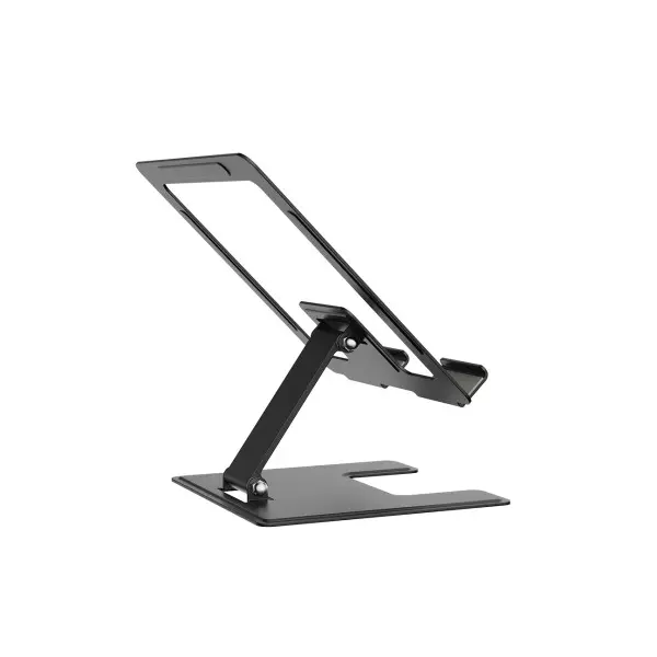 MR4_147288 Настільний тримач xo c136 small flat hollow all metal tablet holder, чорний 