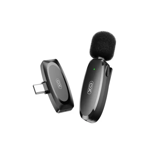 MR4_147291 Мікрофон xo mkfo8a type-c wireless collarclip microphone, чорний 