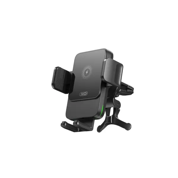 MR4_147300 Автотримач xo wx041 dual arm air outlet 15w wireless charger, сірий 