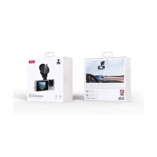 ВІДЕОРЕЄСТРАТОР XO XJ03 FRONT AND REAR DUAL CAMERA CAR RECORDER 1080 HD VIDEO, ЧОРНИЙ