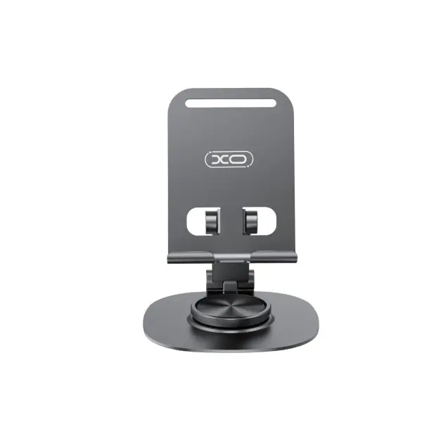 MR4_147310 Настільний тримач xo c151 metal 360 rotating desktop cell phone holder, чорний 