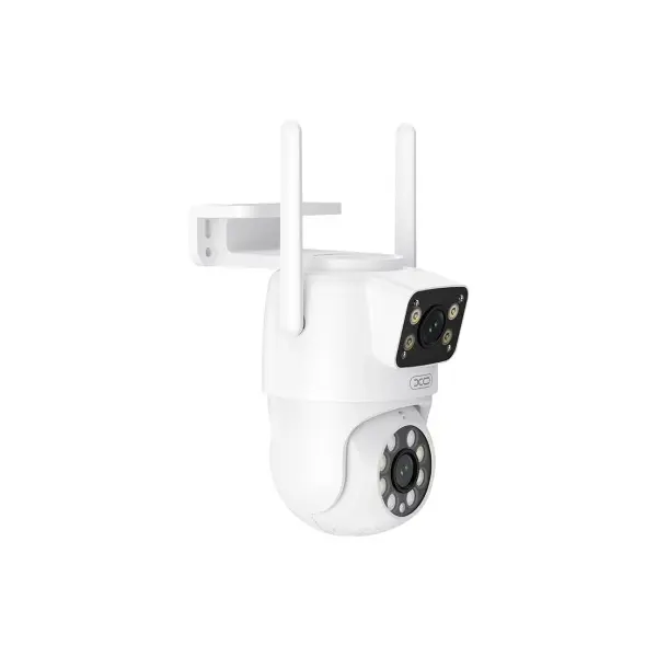 КАМЕРА ВІДЕОСПОСТЕРЕЖЕННЯ (ЗОВНІШНЯ) XO CR06 STAR 400W PIXEL DUAL SCREEN OUTDOOR DOME CAMERA, БІЛИЙ
