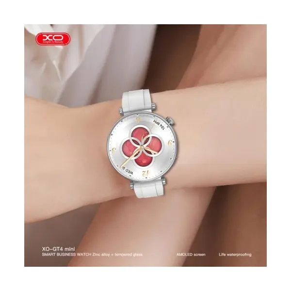 MR4_147281 Смарт-годинник xo gt4 mini amoled screen smart sports talking watch, сірий 