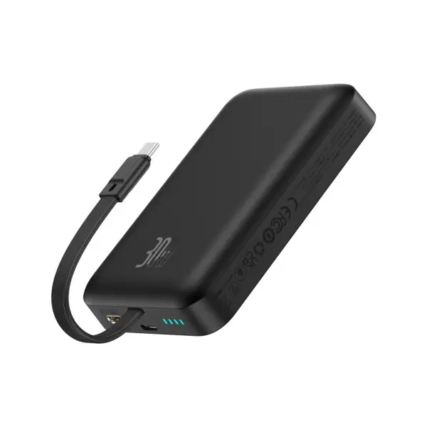 ЗОВНІШНІЙ АКУМУЛЯТОР POWER BANK BASEUS MAGNETIC MINI WIRELESS TYPE-C EDITION 10 000MAH 30W, ЧОРНИЙ P1002210B113-00