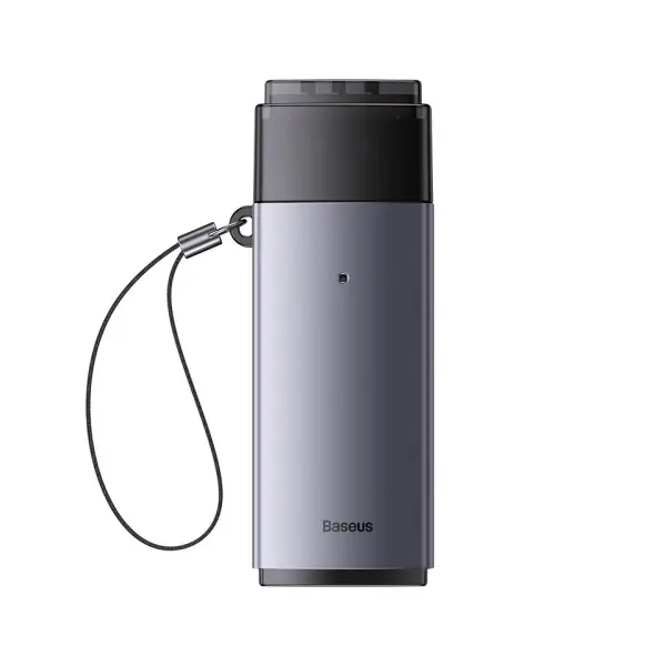 КАРТРИДЕР BASEUS LITE SERIES USB-A TO SD, TF CARD READER, СІРИЙ WKQX060013