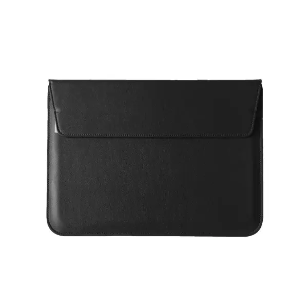 ЧОХОЛ-КОНВЕРТ-ПОДСТАВКА LEATHER PU ДЛЯ MACBOOK 13.3, ЧОРНИЙ
