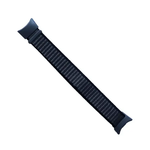 MR4_151642 Ремінець для xiaomi mi band 8, 9, 10 nylon loop, сірий, чорний 