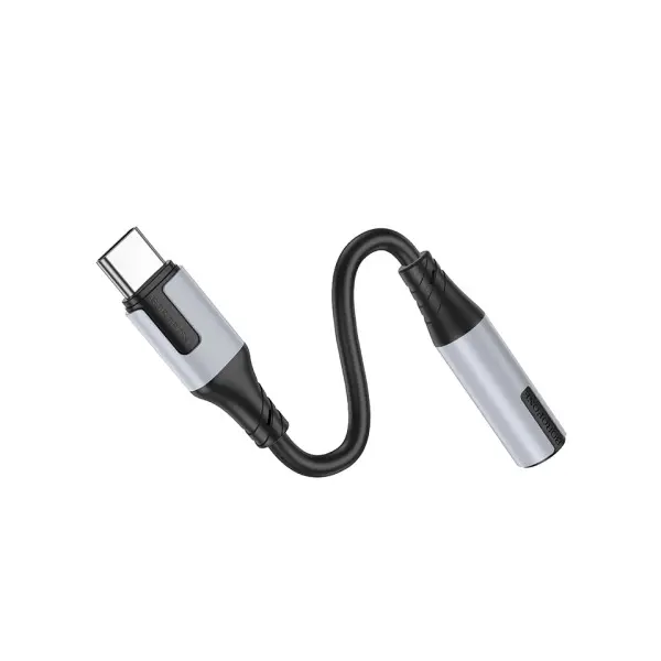 АДАПТЕР BOROFONE BV19 CREATOR DIGITAL AUDIO CONVERTER TYPE-C TO 3.5MM, ЧОРНИЙ