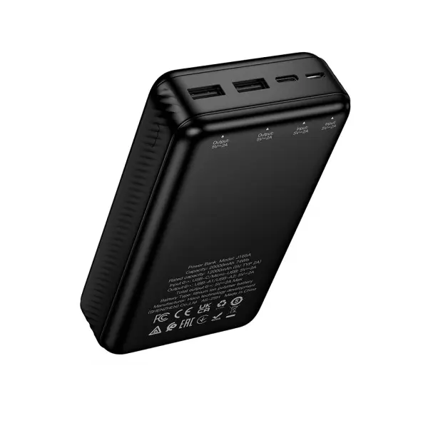 MR4_147673 Зовнішній акумулятор power bank hoco j165a honey power bank 20 000mah, чорний 