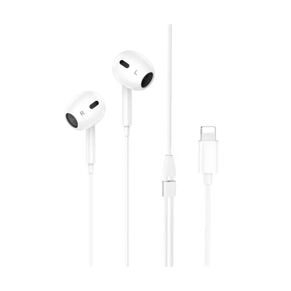 MR4_151403 Навушники дротові hoco m111 max primero digital headset lightning, білий 