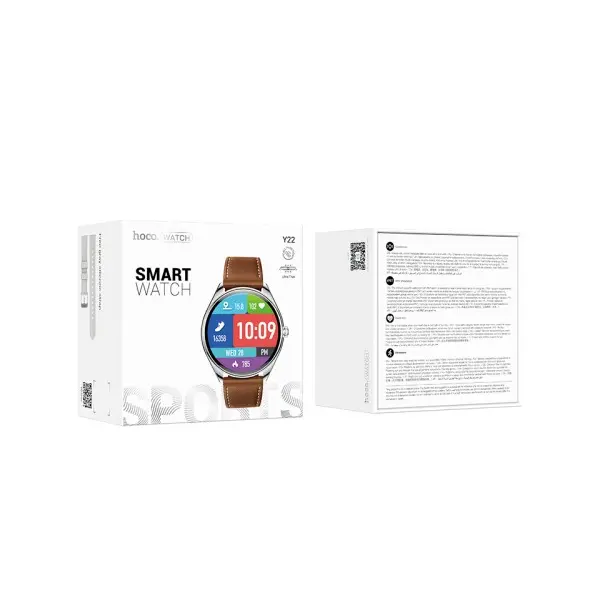 СМАРТ-ГОДИННИК HOCO Y22 AMOLED SMART SPORTS WATCH (CALL VERSION), СІРИЙ