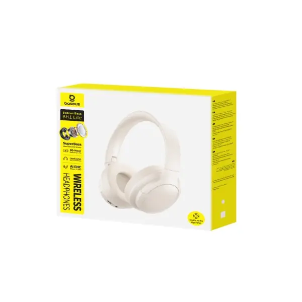MR4_147513 Навушники baseus bass bh1 lite wireless headphones, білий a0203c02 