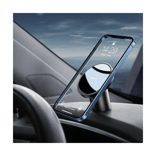 MR4_147507 Автотримач baseus magnetic car mount (for dashboards and air outlets) 2in1, чорний suld-01 