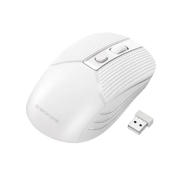 MR4_151596 Бездротова мишка borofone bg5 2.4g business wireless mouse, білий 