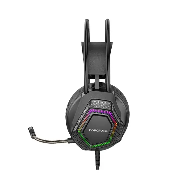 MR4_151620 Навушники ігрові дротові borofone bo105 thunder gaming headphones with mic, чорний 
