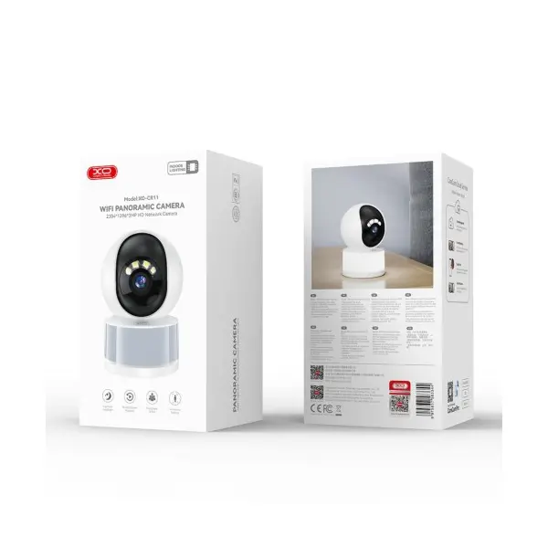 КАМЕРА ВІДЕОСПОСТЕРЕЖЕННЯ (ЗОВНІШНЯ) XO CR11 XINGYUE 300W PIXEL INDOOR LIGHTING CAMERA (2.4G WIRELESS), БІЛИЙ