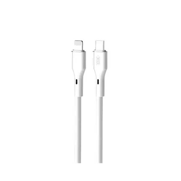 КАБЕЛЬ XO NB-Q231A PD 27W, 1M ROCK SERIES TYPE-C TO LIGHTNING, БІЛИЙ
