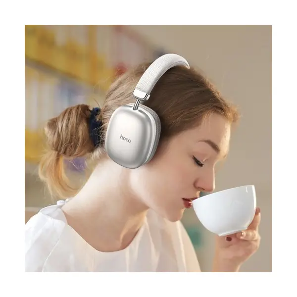 НАВУШНИКИ НАКЛАДНІ HOCO W35 WIRELESS HEADPHONES BT5.3, СІРИЙ