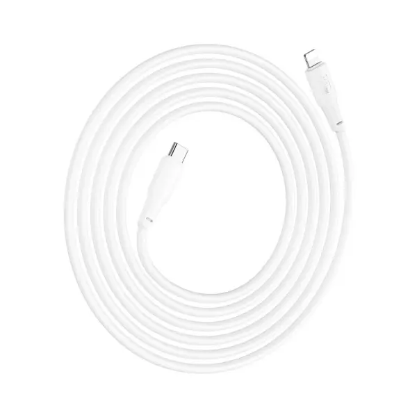 КАБЕЛЬ PD HOCO X93 FORCE PD20W CHARGING DATA CABLE ДЛЯ LIGHTNING 2M, БІЛИЙ