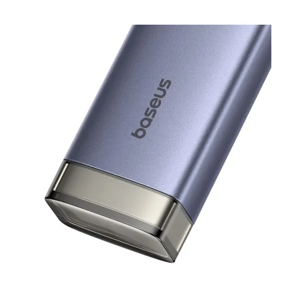 ХАБ HUB TYPE-C BASEUS ULTRAJOY 4-PORT AIR (USB, TYPE-C TO USB 3.0*4+TYPE-C), СІРИЙ B0005280B811-13