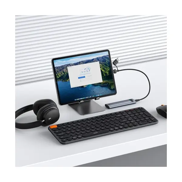 КОРПУС BASEUS ДЛЯ SSD FLYJOY SERIES SSD ENCLOSURE ДЛЯ (M.2 NVME AND SATA), СІРИЙ B00760600811-02