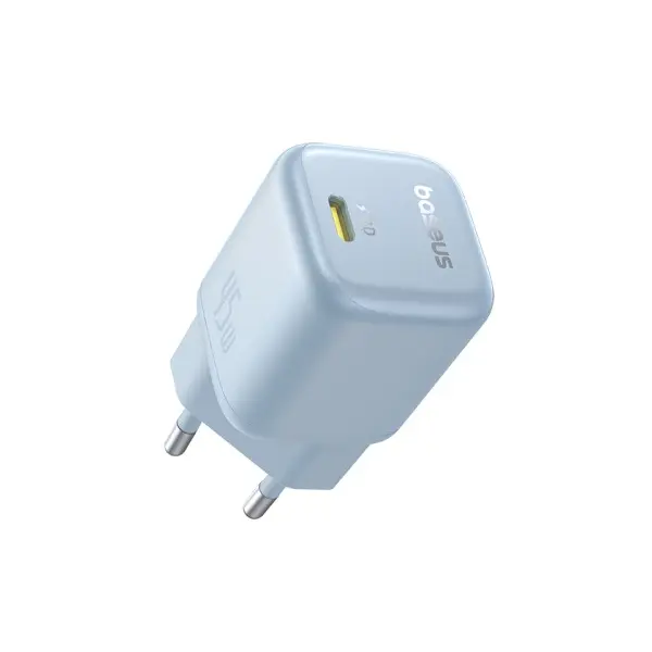 МЕРЕЖЕВИЙ ЗАРЯДНИЙ ПРИСТРІЙ BASEUS PICOGO GAN FAST CHARGER 1C 45W СИНІЙ P10176800313-00