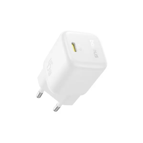 МЕРЕЖЕВИЙ ЗАРЯДНИЙ ПРИСТРІЙ BASEUS PICOGO GAN FAST CHARGER 1C 45W, БІЛИЙ P10176800213-00