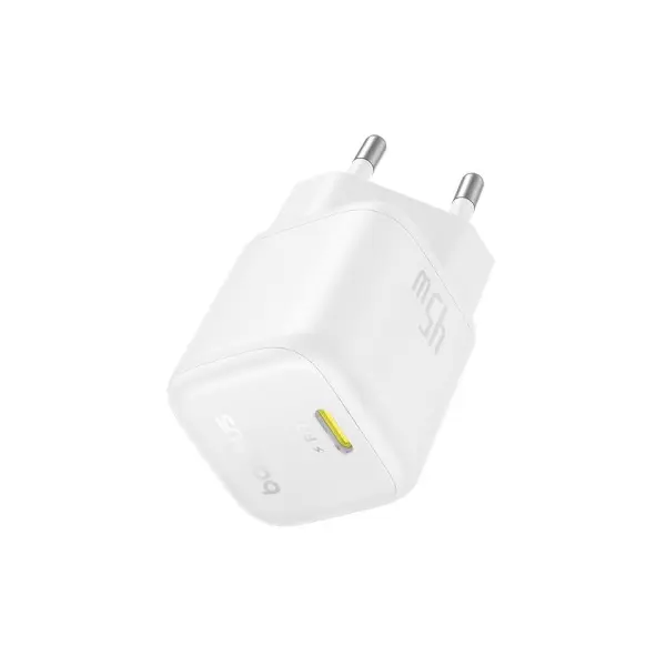 МЕРЕЖЕВИЙ ЗАРЯДНИЙ ПРИСТРІЙ BASEUS PICOGO GAN FAST CHARGER 1C 45W, БІЛИЙ P10176800213-00