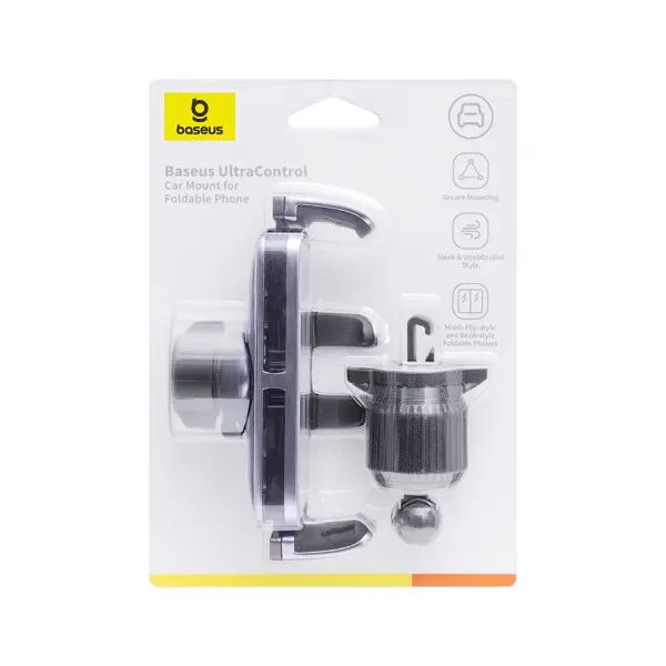 АВТОТРИМАЧ BASEUS ULTRACONTROL GRAVITY CAR MOUNT ДЛЯ FOLDABLE PHONE, СІРИЙ C40483401813-00