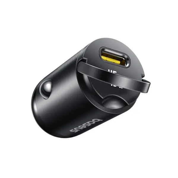 АВТОМОБІЛЬНИЙ ЗАРЯДНИЙ ПРИСТРІЙ BASEUS PRIMETRIP VP2 CAR CHARGER 45W (WITH CABLE TYPE-C TO TYPE-C, 60W, 1M), C0206800, ЧОРНИЙ