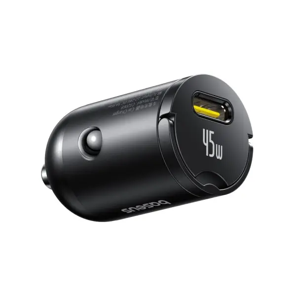 АВТОМОБІЛЬНИЙ ЗАРЯДНИЙ ПРИСТРІЙ BASEUS PRIMETRIP VP2 CAR CHARGER 45W (WITH CABLE TYPE-C TO TYPE-C, 60W, 1M), C0206800, ЧОРНИЙ