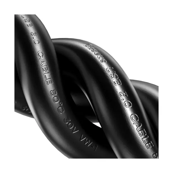 ПОДОВЖУВАЧ USB BASEUS AIRJOY SERIES USB2.0 EXTENSION CABLE 0.5M, ЧОРНИЙ B00631100111-00