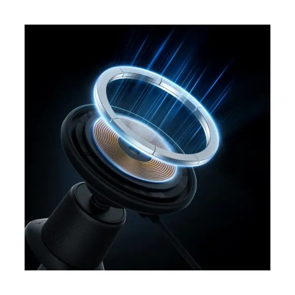MR4_151252 Бездротовий автомобільний зарядний пристрій baseus cw01 magsafe wireless charging car mount air vent 15w, чорний c40141001111-00 