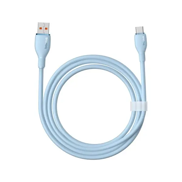 КАБЕЛЬ BASEUS PUDDING SERIES FAST CHARGING CABLE USB-A TO TYPE-C 100W 1.2M СИНІЙ P10355703311-00