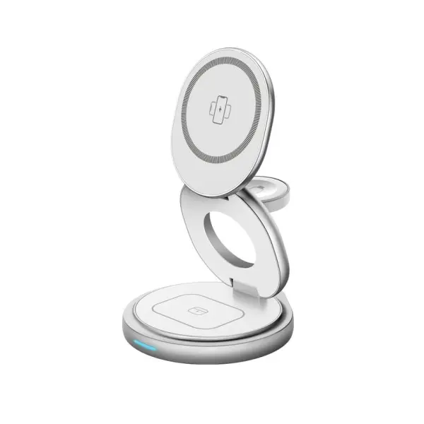 MR4_152198 Зарядний пристрій 3in1 w27 magsafe (iphone, iwatch, airpods) original, сірий 