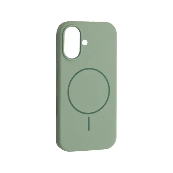 ЧОХОЛ SILICONE CASE WITH MAGSAFE ДЛЯ IPHONE 16 LIGHT CYAN