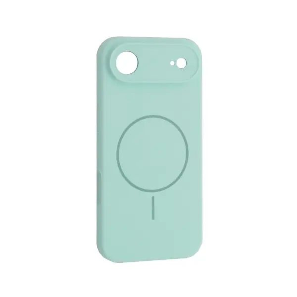 MR4_151984 Чохол silicone case full camera fine ring magsafe для iphone 17 air light cyan 