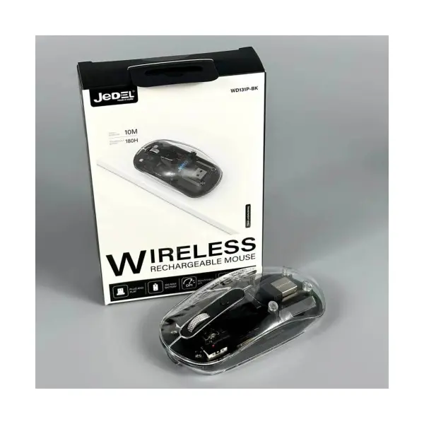 КОМПЮТЕРНА МИШКА JEDEL WD131P WIRELESS 2.4G+BT РОЖЕВИЙ