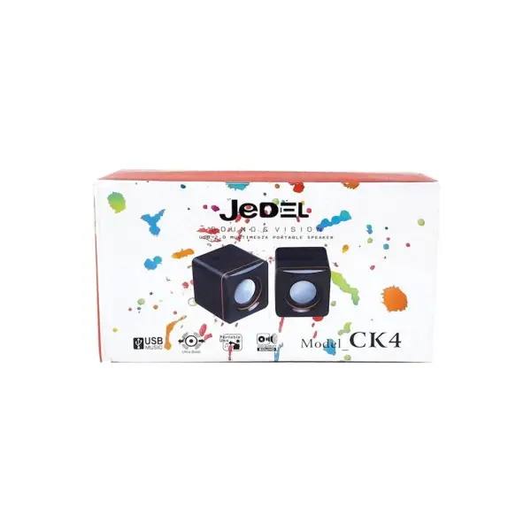 КОМПЮТЕРНА КОЛОНКА JEDEL СК4 USB+AUX 3WX2, ЧОРНИЙ