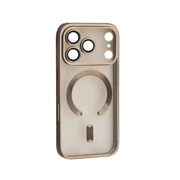 ЧОХОЛ SHINING CAMERA MAGSAFE ДЛЯ IPHONE 17 PRO NATURAL TITANIUM