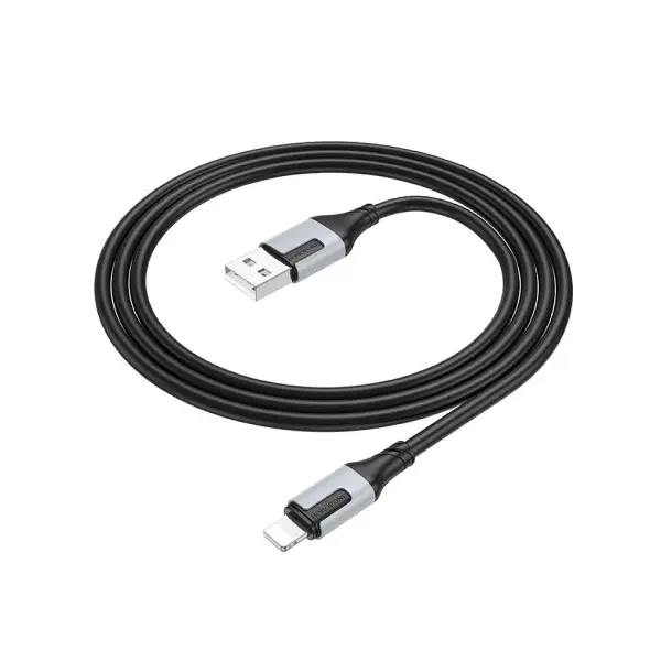 КАБЕЛЬ BOROFONE BX101 CREATOR ДЛЯ LIGHTNING 2,4A, 1M, ЧОРНИЙ