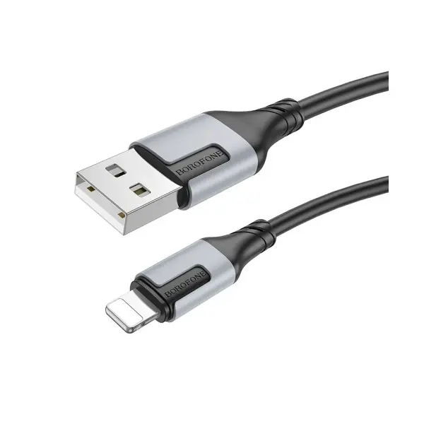 КАБЕЛЬ BOROFONE BX101 CREATOR ДЛЯ LIGHTNING 2,4A, 1M, ЧОРНИЙ