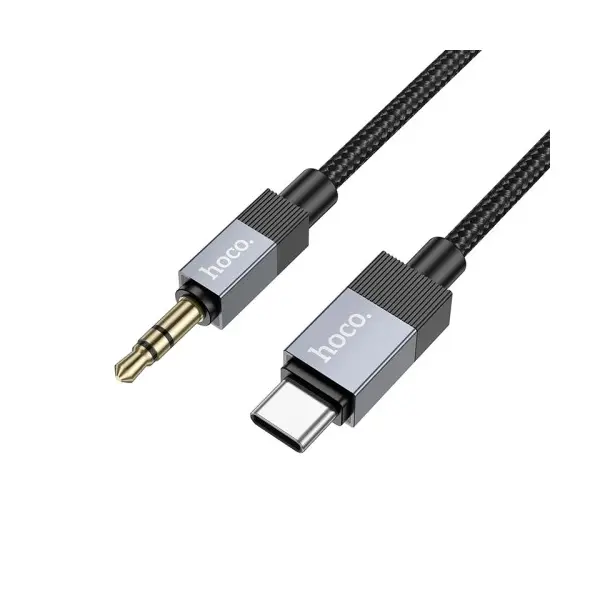 КАБЕЛЬ AUX AUDIO HOCO UPA32B CLEVER TYPE-C 1M, ЧОРНИЙ