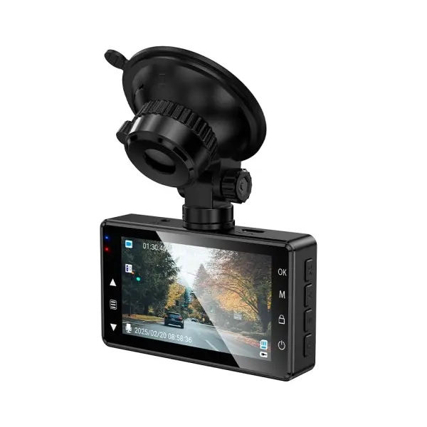 ВІДЕОРЕЄСТРАТОР HOCO DV14 3 SCREEN DISPLAY DRIVING RECORDER (720P), ЧОРНИЙ