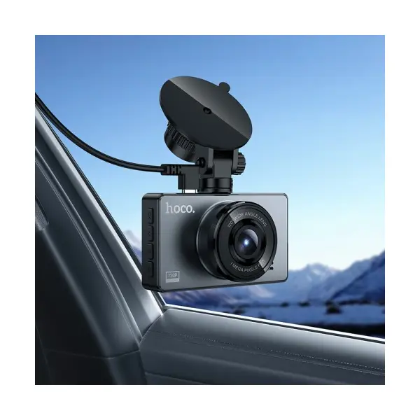 ВІДЕОРЕЄСТРАТОР HOCO DV14 3 SCREEN DISPLAY DRIVING RECORDER (720P), ЧОРНИЙ