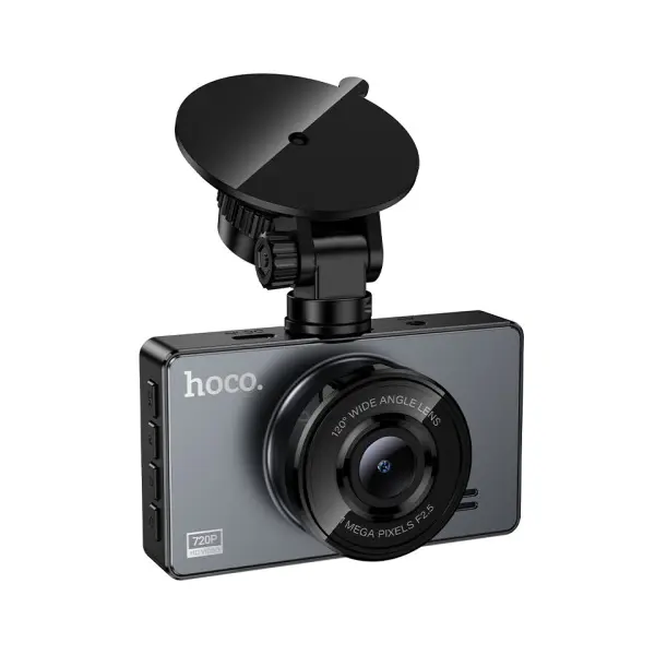 MR4_151847 Відеореєстратор hoco dv14 3 screen display driving recorder (720p), чорний HOCO