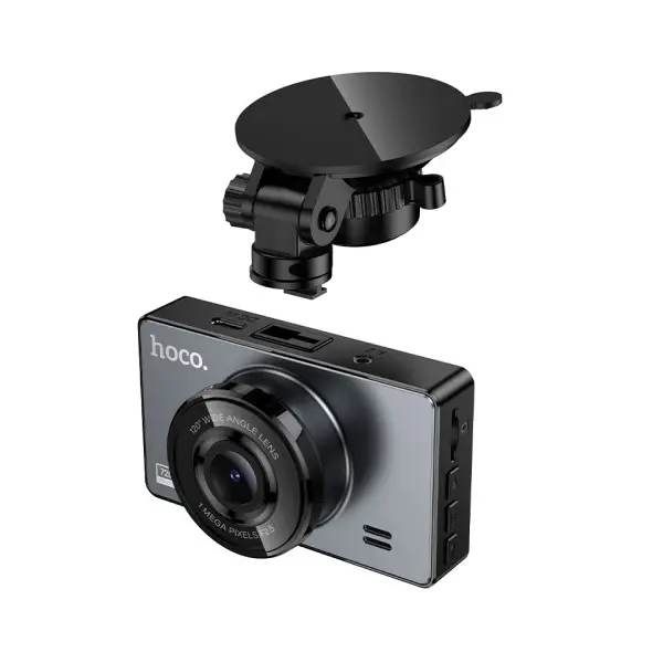 MR4_151847 Відеореєстратор hoco dv14 3 screen display driving recorder (720p), чорний HOCO