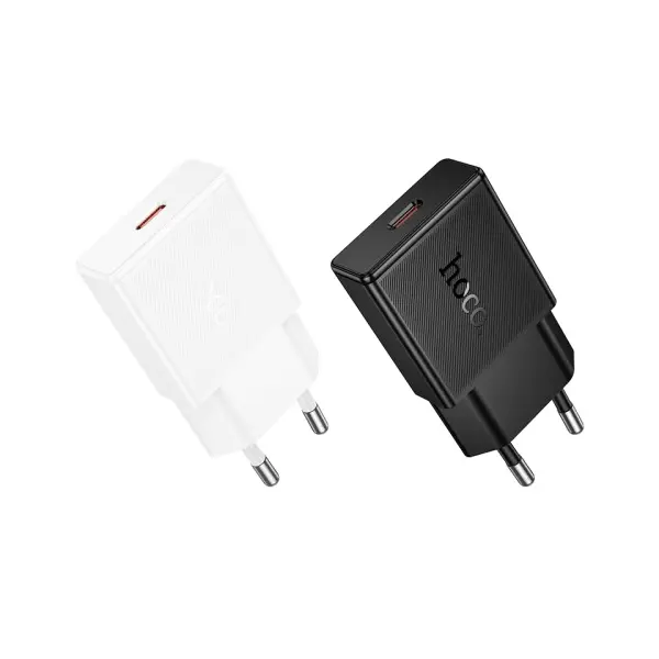 MR4_152128 Мережевий зарядний пристрій hoco n74 speed single-port pd25w ultra-thin charger (eu), білий 