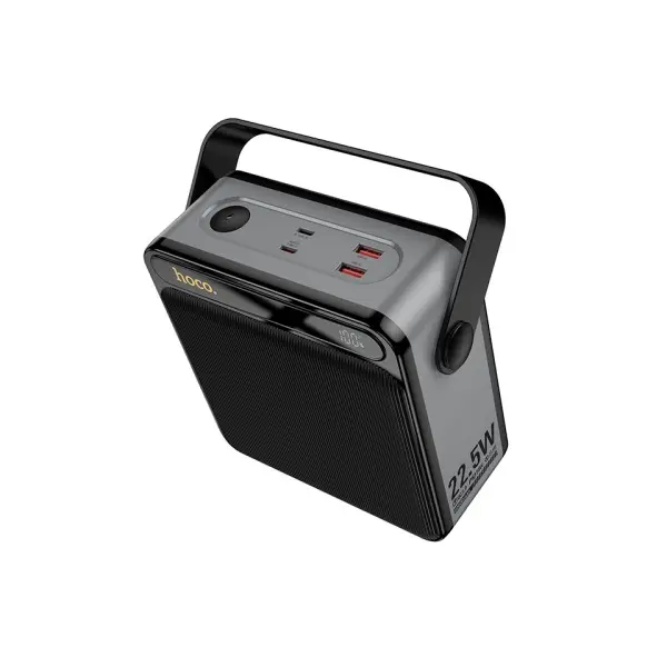 ЗОВНІШНІ АКУМУЛЯТОРИ POWER BANK HOCO J161 POWER 22.5W+PD20W FULLY COMPATIBLE POWER BANK WITH LIGHTING 80 000MAH, ЧОРНИЙ
