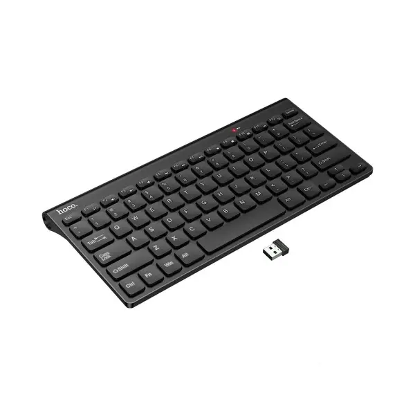 БЕЗДРОТОВА КЛАВІАТУРА HOCO GM70 DRAGON 2.4G WIRELESS MINI KEYBOARD (RUSSIAN VERSION), ЧОРНИЙ